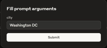 Claude Prompt Input Example